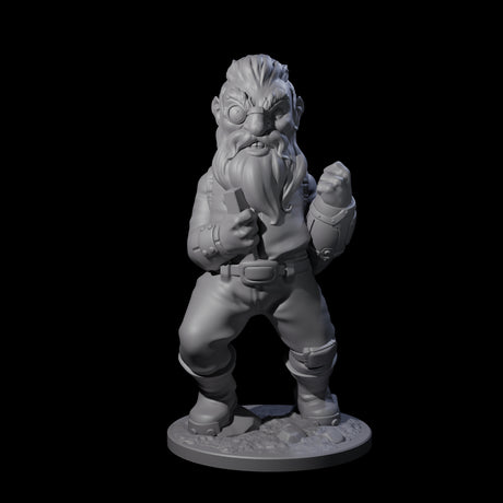 Fisticuffs Gnome Warrior Miniature for Dungeons and Dragons, Pathfinder or other TTRPGs