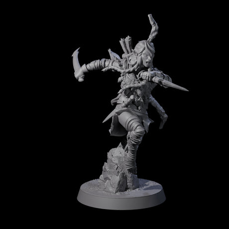 Five Ambushing Elf Rogues Miniature for Dungeons and Dragons, Pathfinder or other TTRPGs