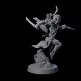 Five Ambushing Elf Rogues Miniature for Dungeons and Dragons, Pathfinder or other TTRPGs