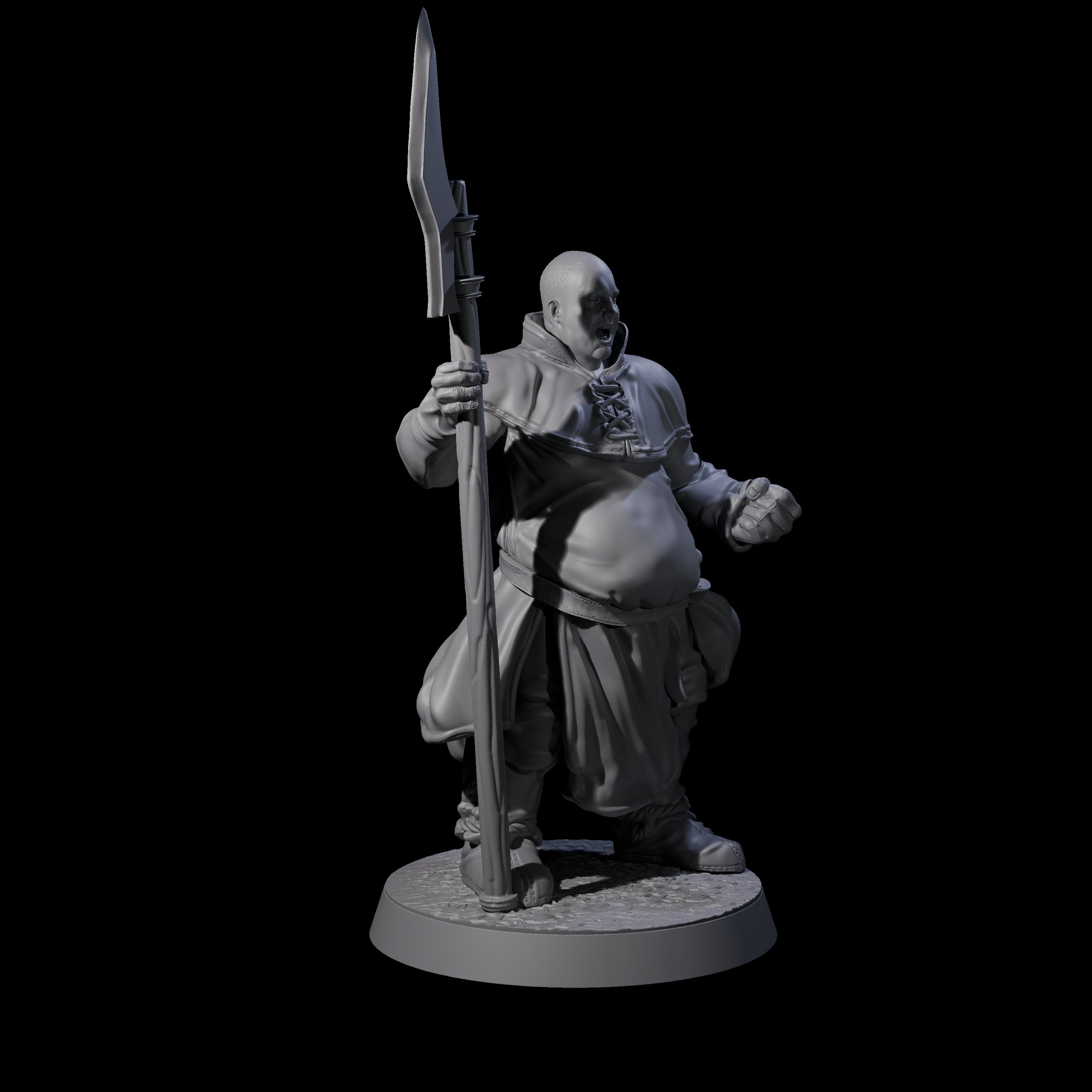 Five Brave Peasant Soldiers Miniature for Dungeons and Dragons, Pathfinder or other TTRPGs