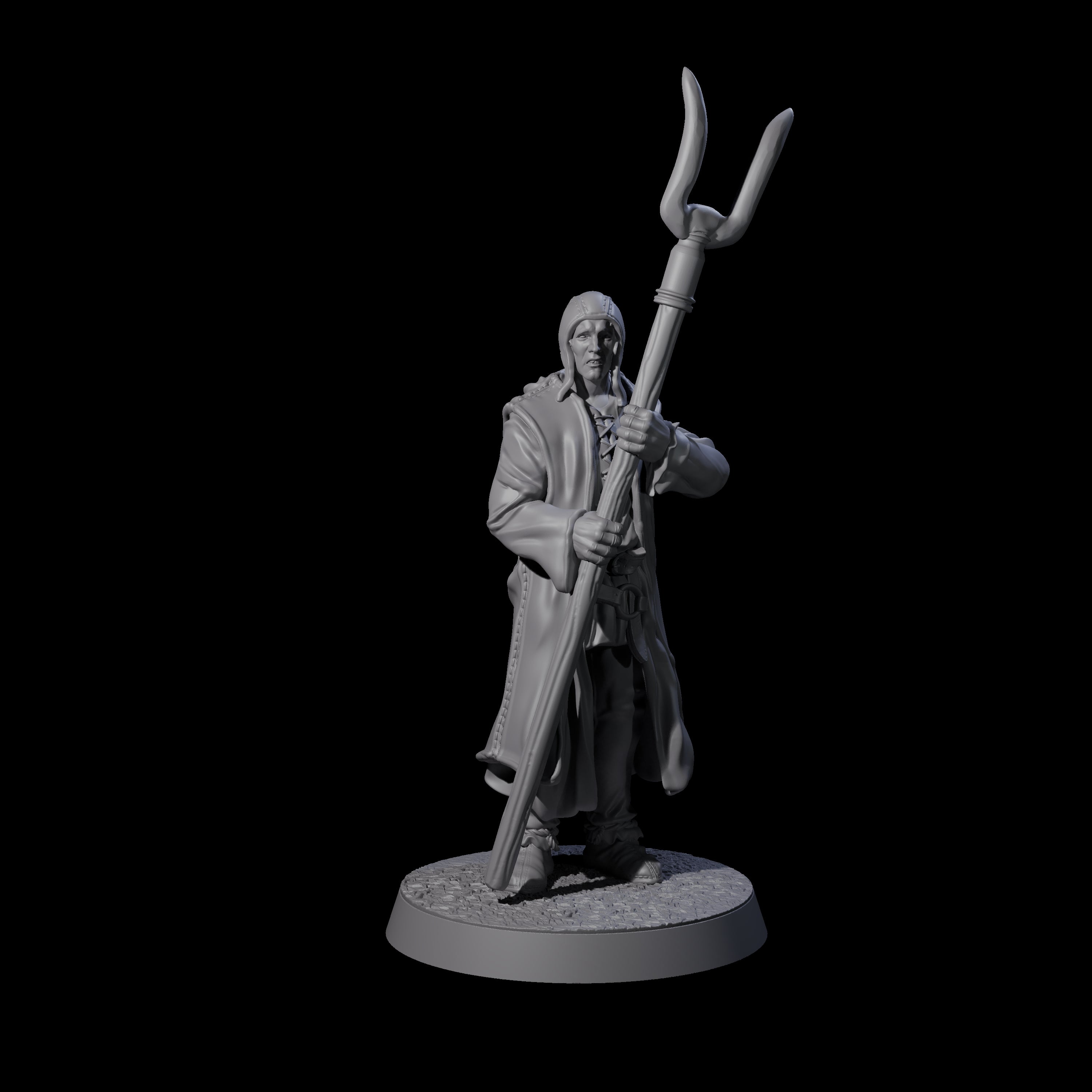 Five Brave Peasant Soldiers Miniature for Dungeons and Dragons, Pathfinder or other TTRPGs
