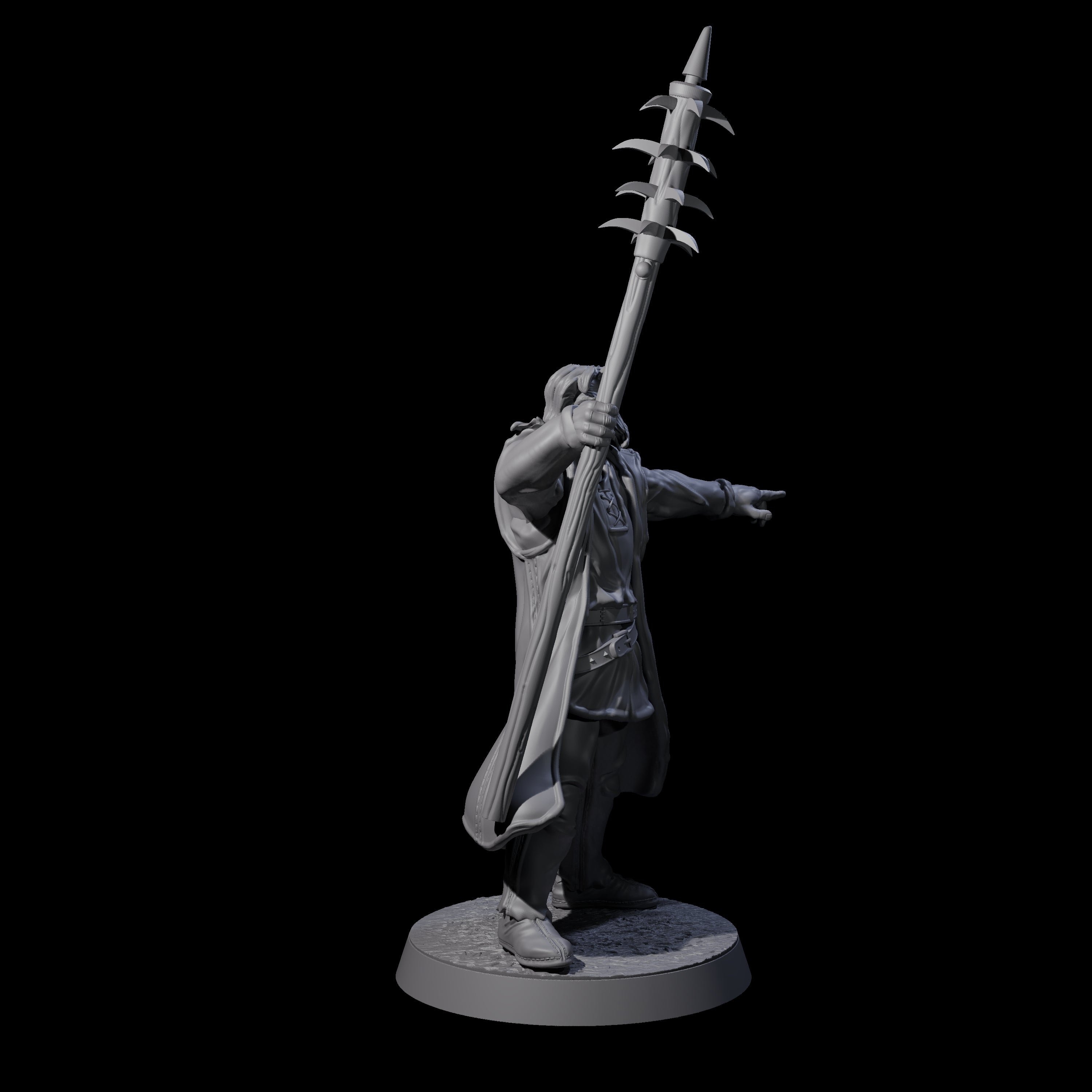 Five Brave Peasant Soldiers Miniature for Dungeons and Dragons, Pathfinder or other TTRPGs