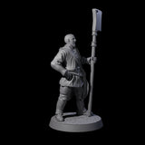 Five Brave Peasant Soldiers Miniature for Dungeons and Dragons, Pathfinder or other TTRPGs