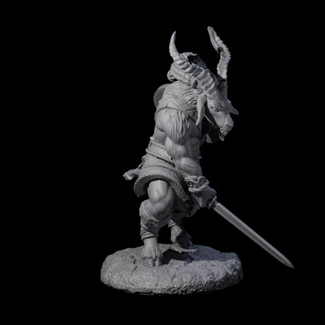 Five Brave Satyr Fighters Miniature for Dungeons and Dragons, Pathfinder or other TTRPGs