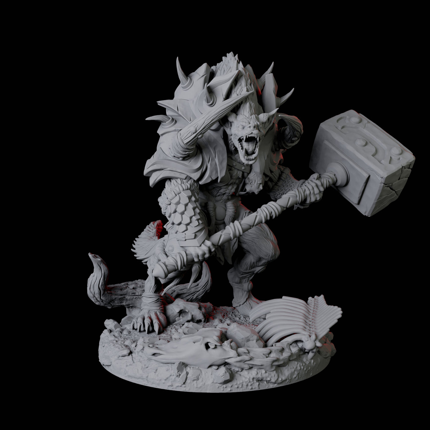 Five Bruising Gnoll Brutes Miniature for Dungeons and Dragons, Pathfinder or other TTRPGs