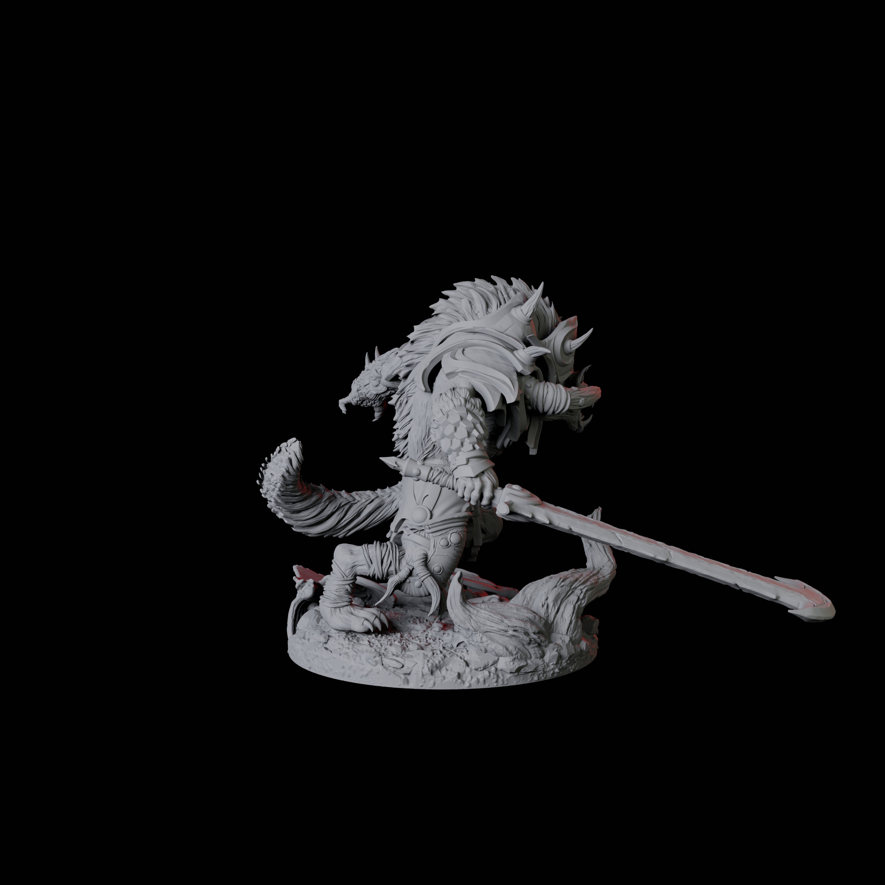 Five Bruising Gnoll Brutes Miniature for Dungeons and Dragons, Pathfinder or other TTRPGs