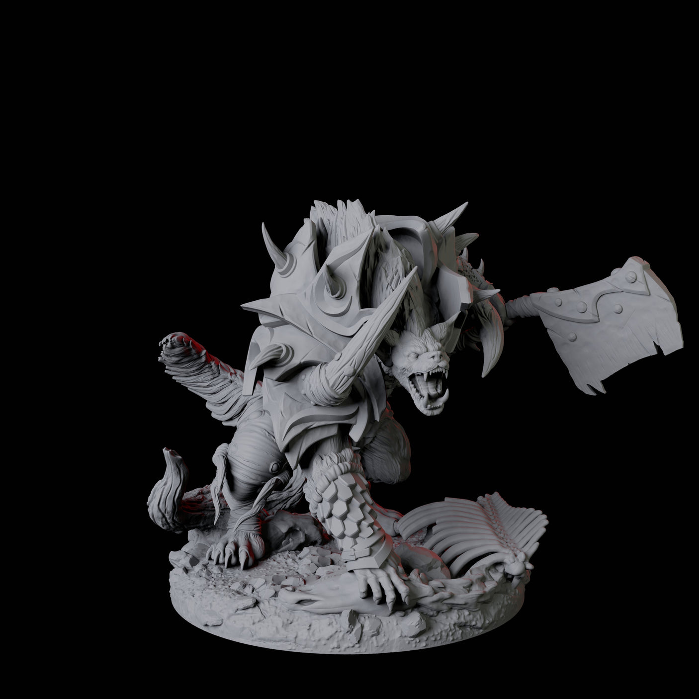Five Bruising Gnoll Brutes Miniature for Dungeons and Dragons, Pathfinder or other TTRPGs