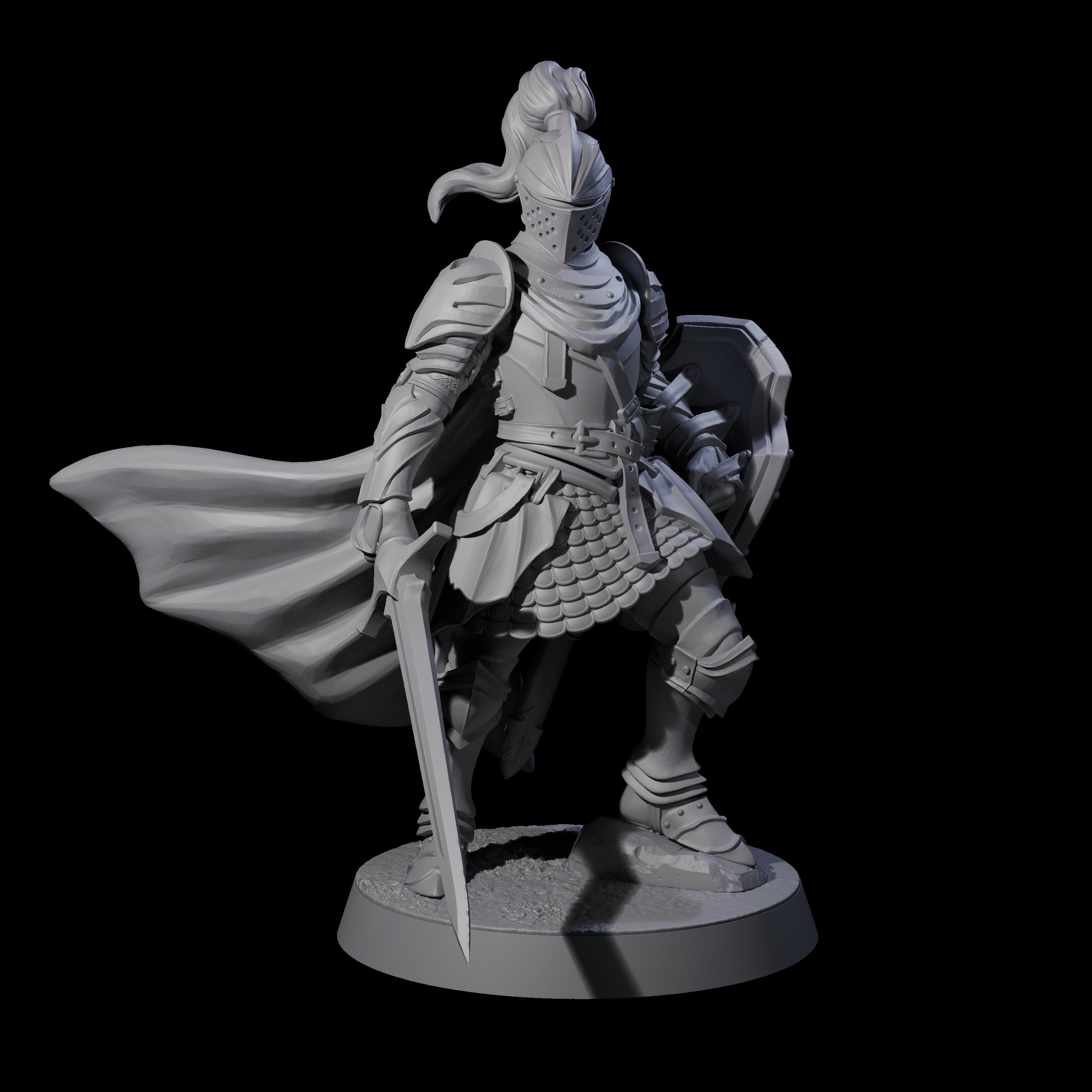 Five City Knights Miniature for Dungeons and Dragons, Pathfinder or other TTRPGs