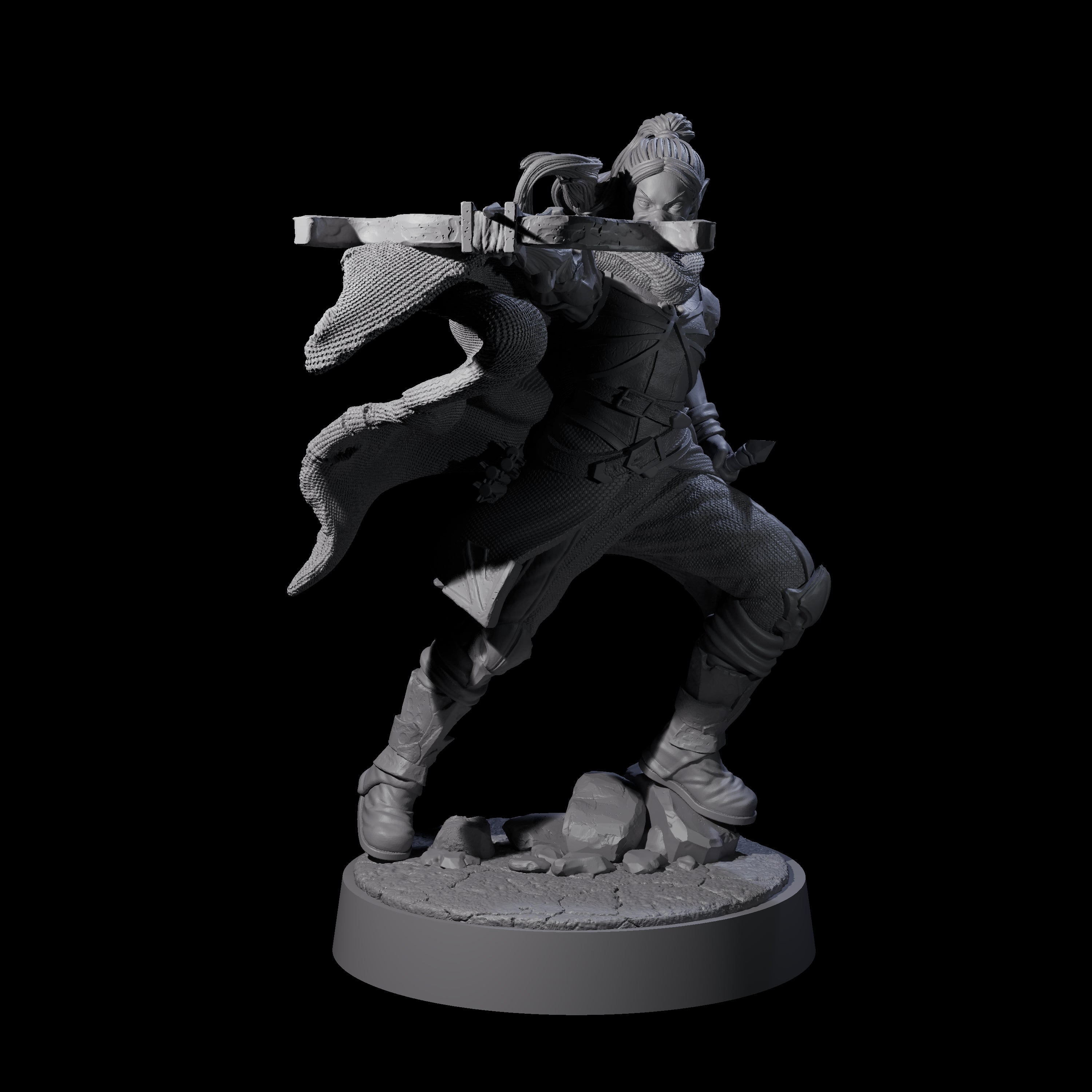 Five Crossbow Ready Rogues Miniature for Dungeons and Dragons, Pathfinder or other TTRPGs