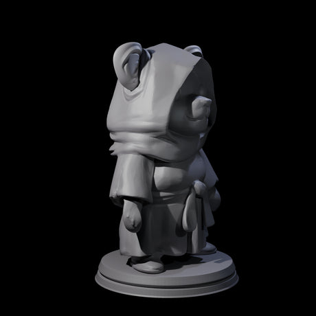 Five Cute Woodland Ursines Miniature for Dungeons and Dragons, Pathfinder or other TTRPGs
