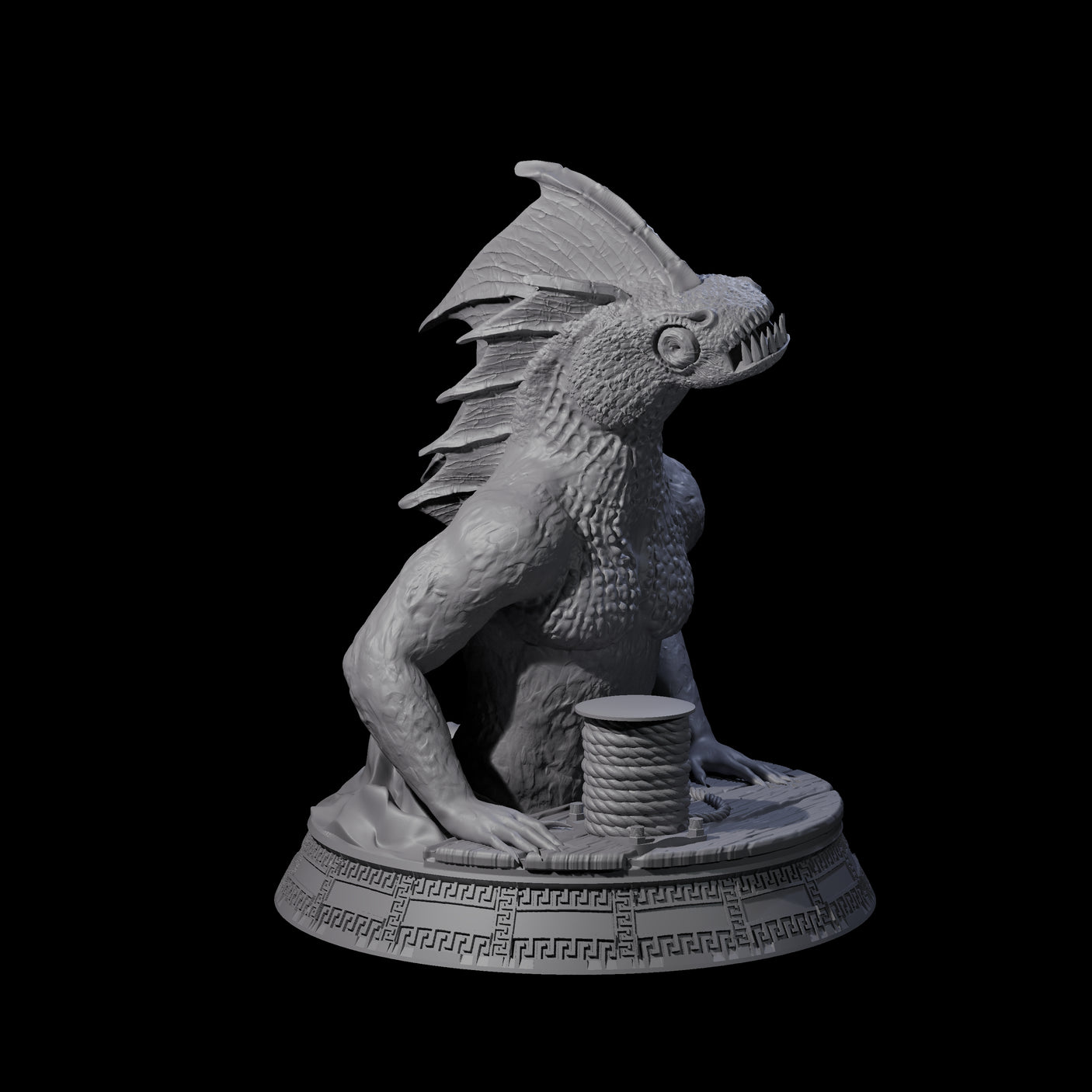 Five Despairing Deep Ones Miniature for Dungeons and Dragons, Pathfinder or other TTRPGs