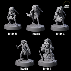 Five Hardy Goblin Scavengers Miniature for Dungeons and Dragons, Pathfinder or other TTRPGs