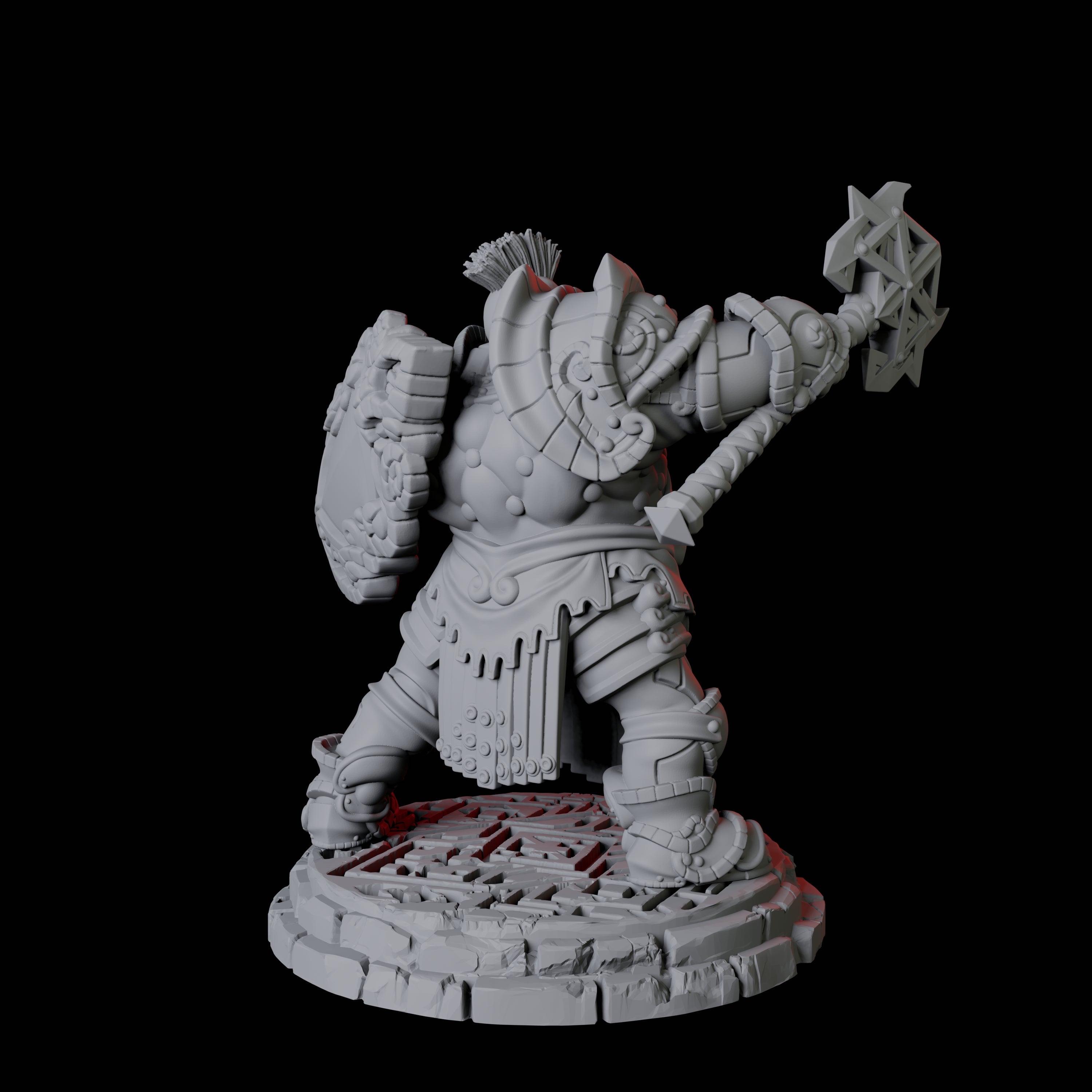 Five Heavy Armoured Dwarf Warriors Miniature for Dungeons and Dragons, Pathfinder or other TTRPGs