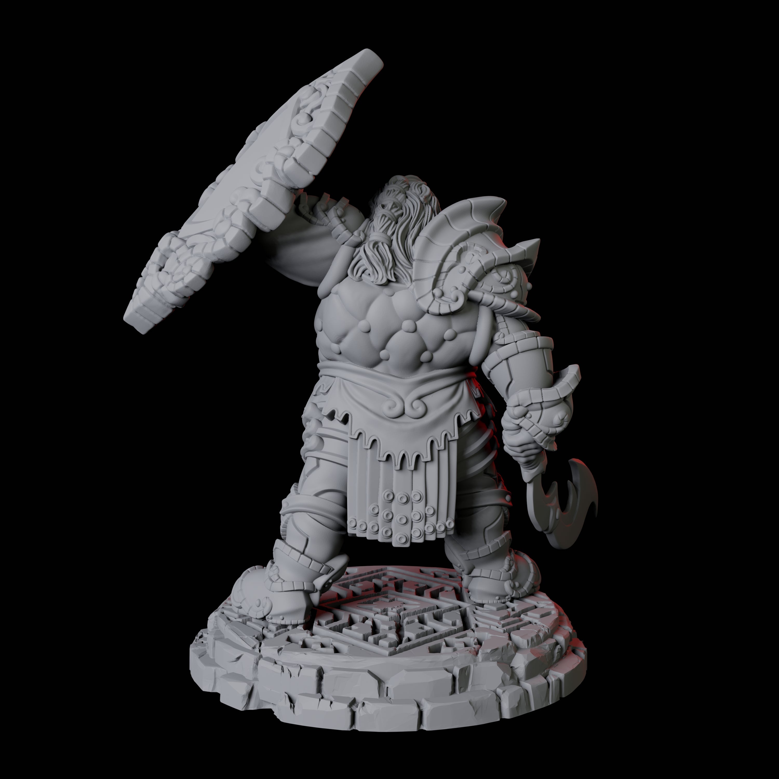 Five Heavy Armoured Dwarf Warriors Miniature for Dungeons and Dragons, Pathfinder or other TTRPGs