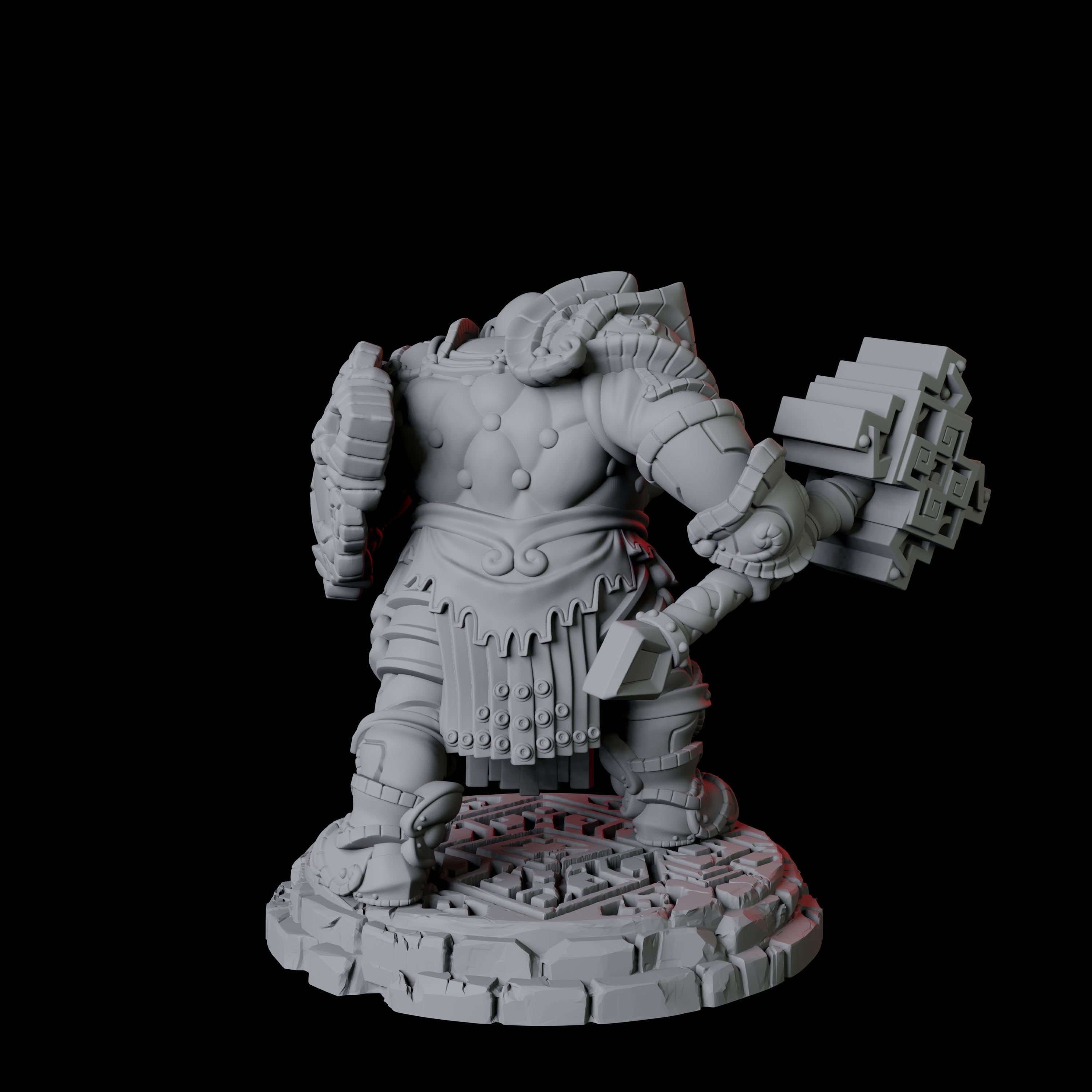 Five Heavy Armoured Dwarf Warriors Miniature for Dungeons and Dragons, Pathfinder or other TTRPGs