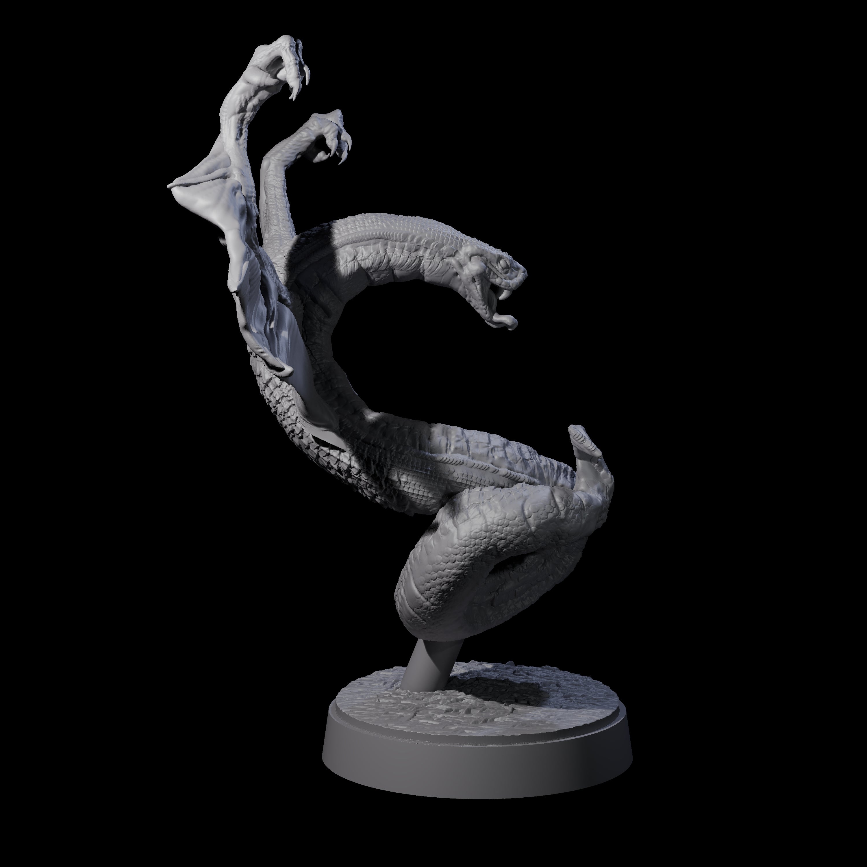 Five Hissing Flying Snakes Miniature for Dungeons and Dragons, Pathfinder or other TTRPGs