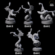 Five Hissing Flying Snakes Miniature for Dungeons and Dragons, Pathfinder or other TTRPGs