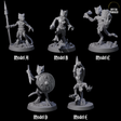 Five Intrepid Kobolds Miniature for Dungeons and Dragons, Pathfinder or other TTRPGs