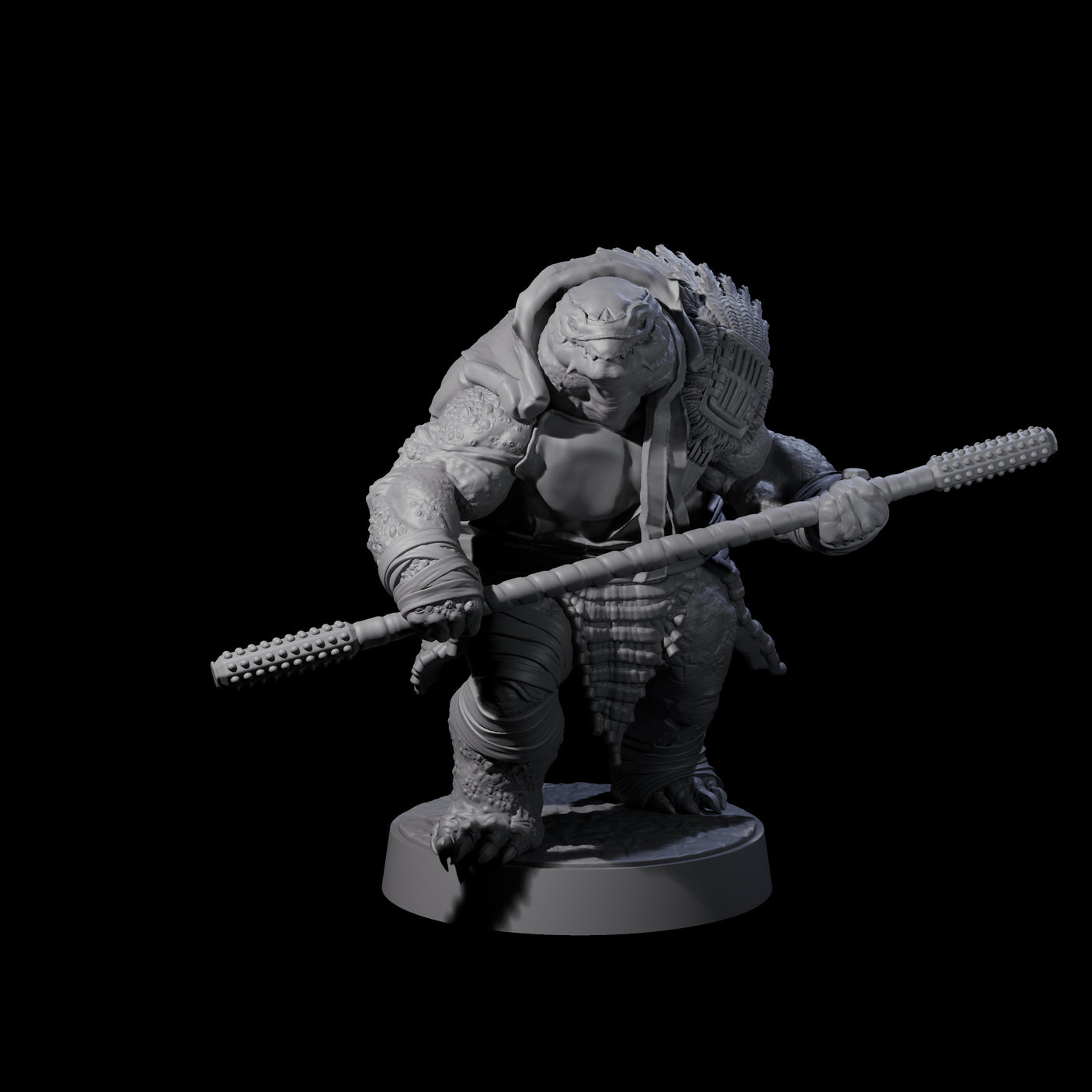 Five Masked Tortle Ninjas Miniature for Dungeons and Dragons, Pathfinder or other TTRPGs