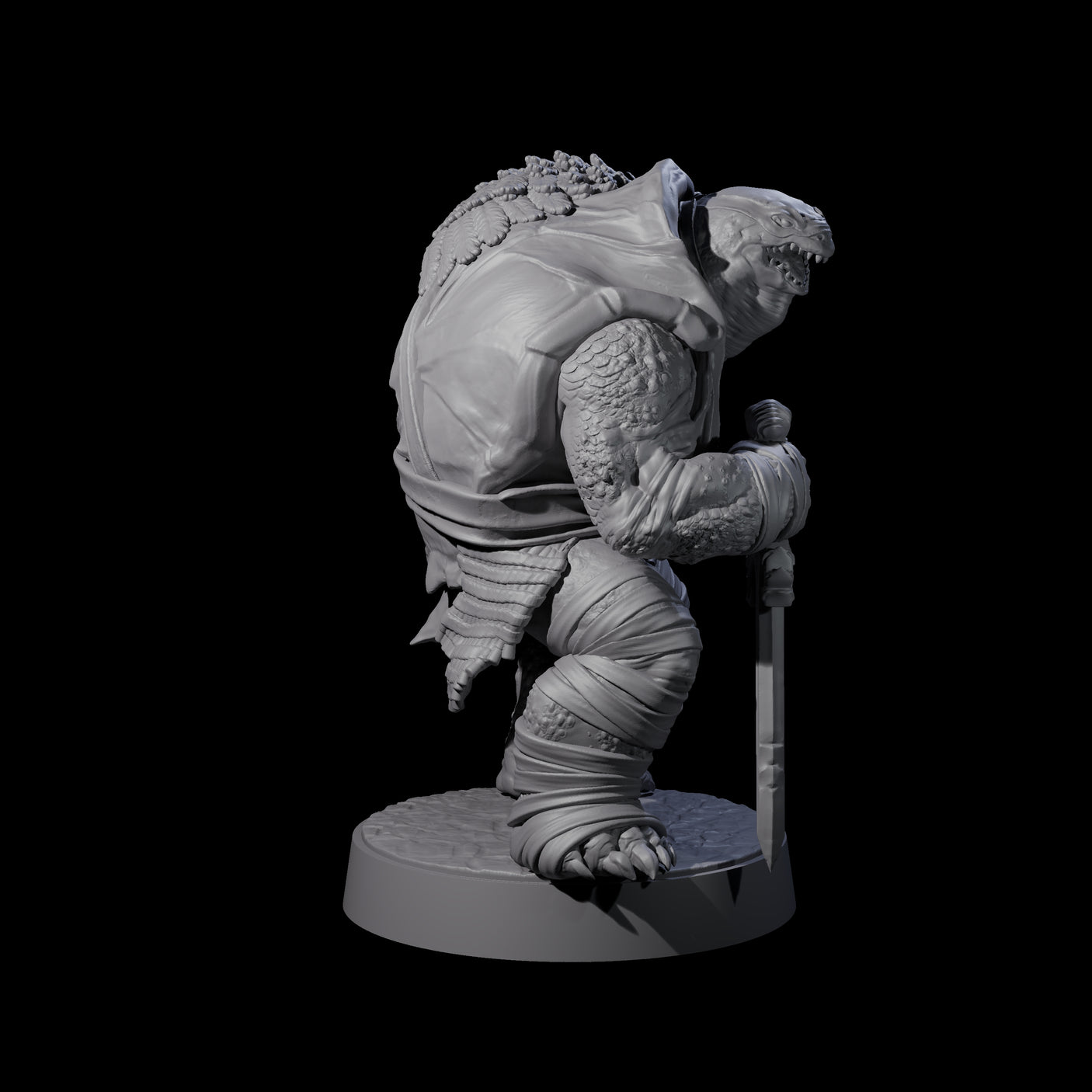 Five Masked Tortle Ninjas Miniature for Dungeons and Dragons, Pathfinder or other TTRPGs