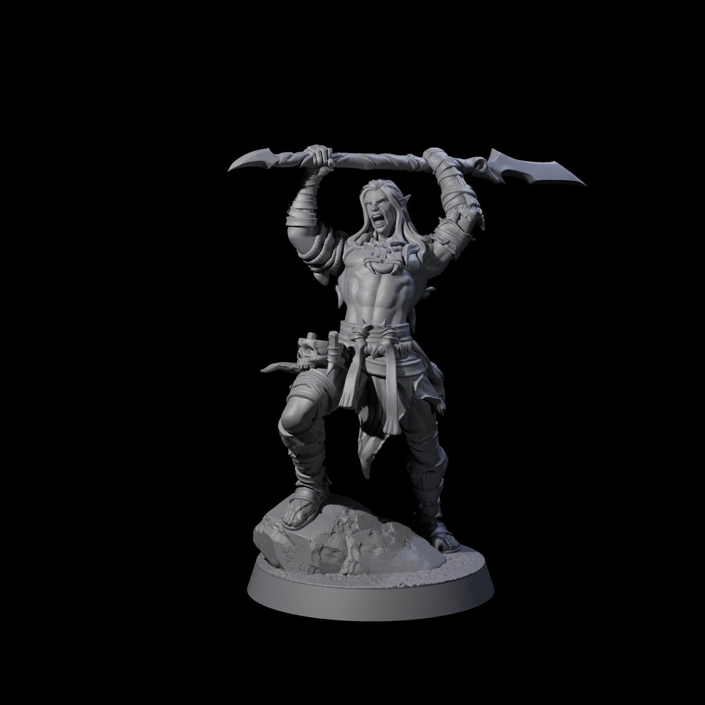 Five Muscular Elf Forest Guardians Miniature for Dungeons and Dragons, Pathfinder or other TTRPGs