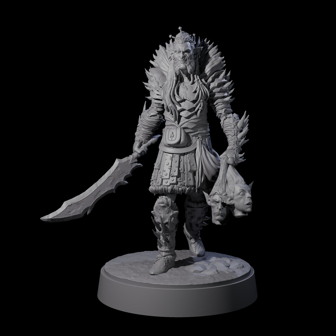 Five Mutton Chops Hobgoblins Miniature for Dungeons and Dragons, Pathfinder or other TTRPGs