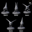 Five Pecking Abyssal Chickens Miniature for Dungeons and Dragons, Pathfinder or other TTRPGs