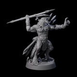 Five Rampaging Lizardfolk Miniature for Dungeons and Dragons, Pathfinder or other TTRPGs