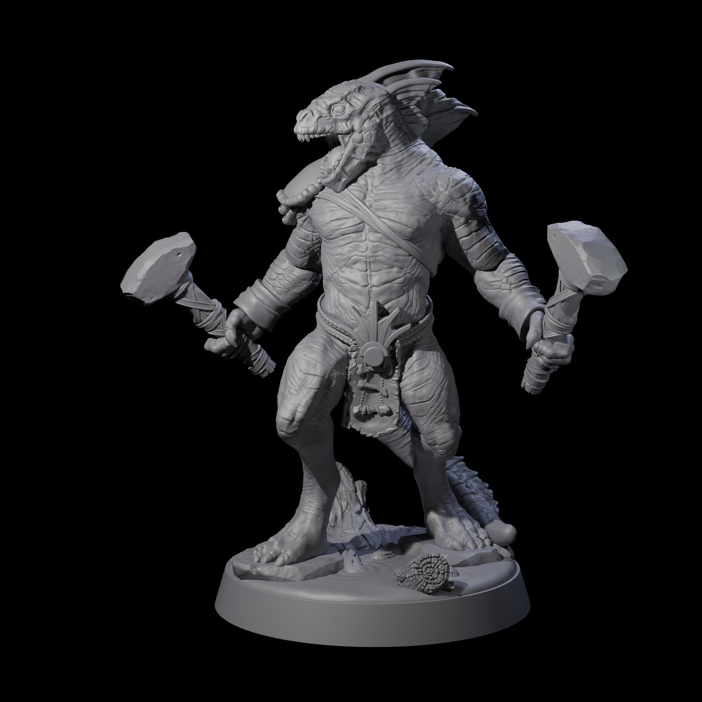 Five Rampaging Lizardfolk Miniature for Dungeons and Dragons, Pathfinder or other TTRPGs
