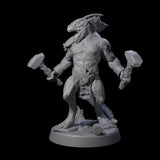 Five Rampaging Lizardfolk Miniature for Dungeons and Dragons, Pathfinder or other TTRPGs