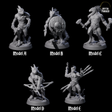 Five Rampaging Lizardfolk Miniature for Dungeons and Dragons, Pathfinder or other TTRPGs