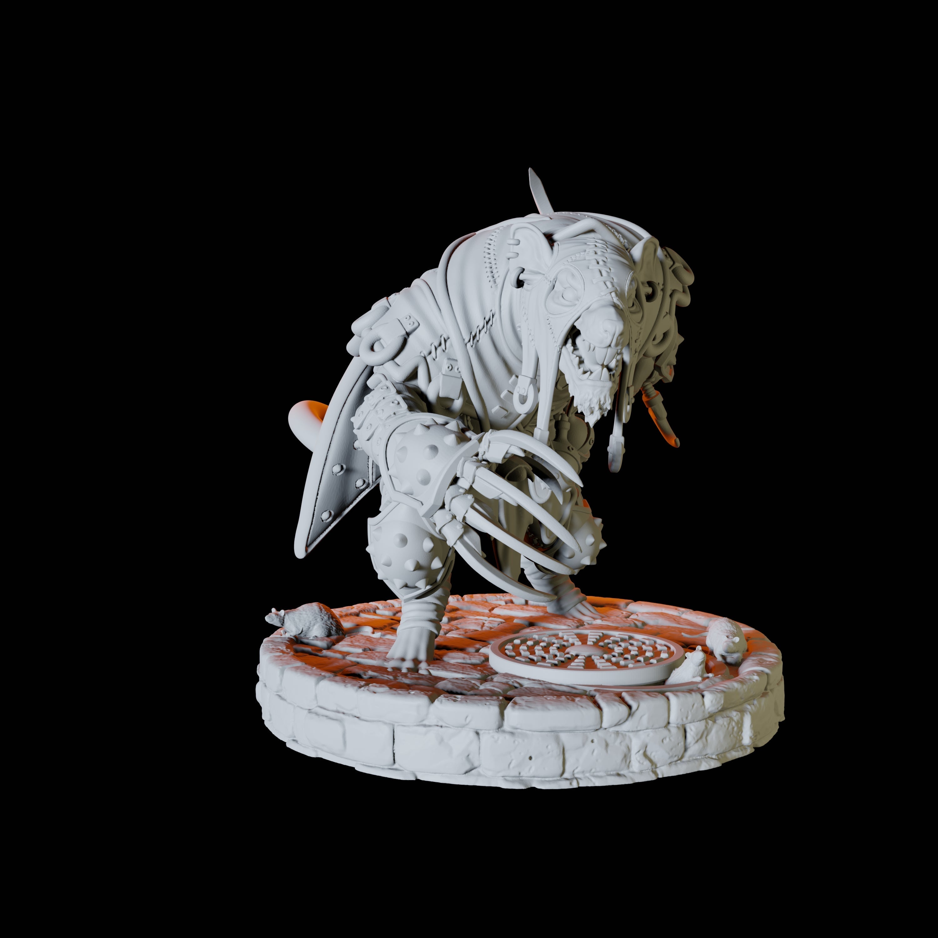 Five Ratfolk Assassins Miniature for Dungeons and Dragons, Pathfinder or other TTRPGs