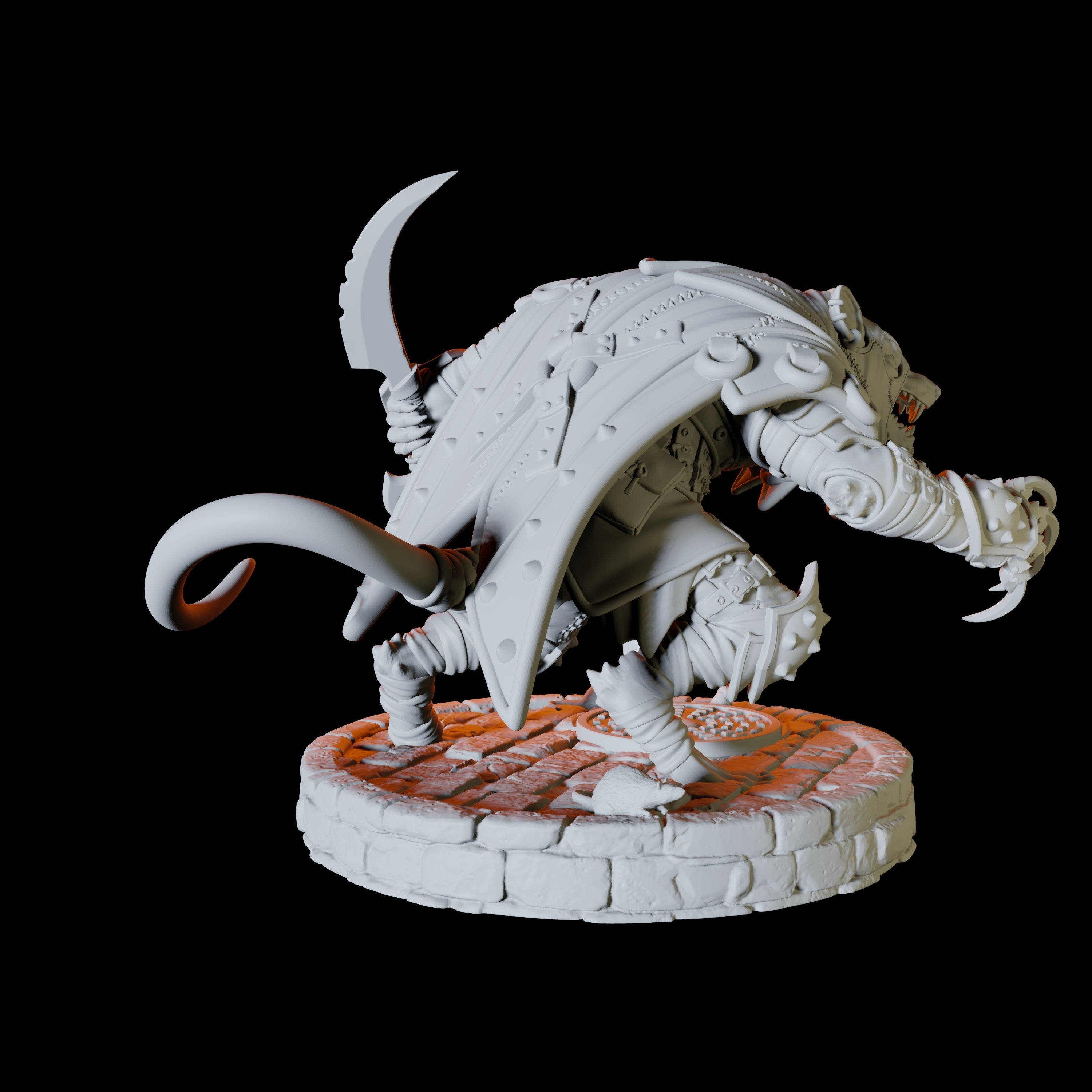 Five Ratfolk Assassins Miniature for Dungeons and Dragons, Pathfinder or other TTRPGs