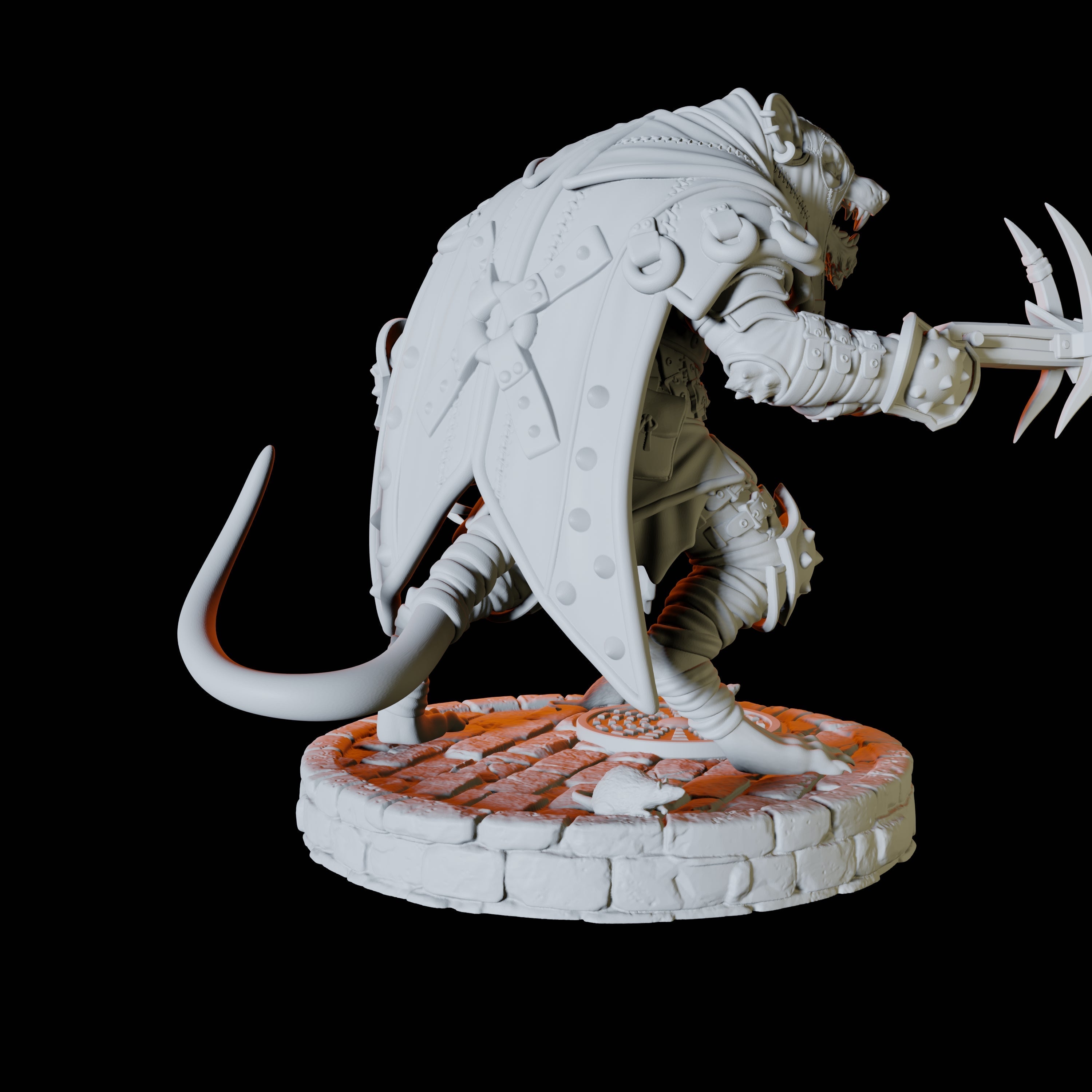 Five Ratfolk Assassins Miniature for Dungeons and Dragons, Pathfinder or other TTRPGs