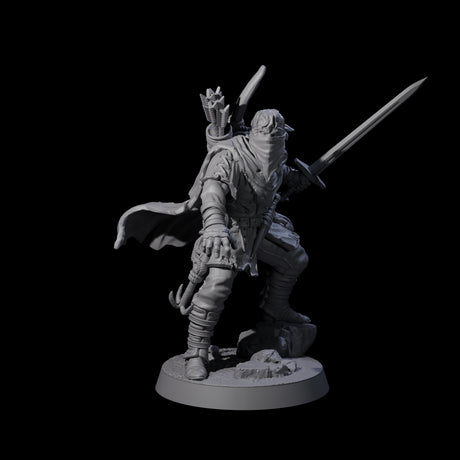 Five Rough Road Bandits Miniature for Dungeons and Dragons, Pathfinder or other TTRPGs