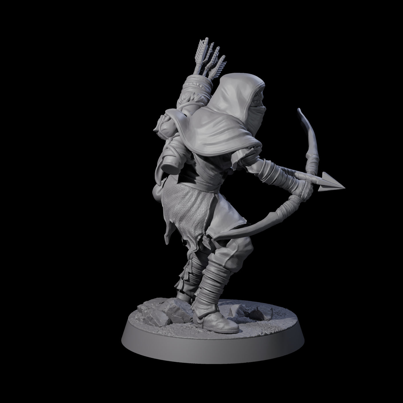 Five Rough Road Bandits Miniature for Dungeons and Dragons, Pathfinder or other TTRPGs
