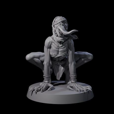Five Screeching Ghouls Miniature for Dungeons and Dragons, Pathfinder or other TTRPGs