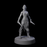 Five Slender Yuan-ti Priestesses Miniature for Dungeons and Dragons, Pathfinder or other TTRPGs