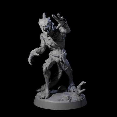 Five Slimy Lizardfolk Zombies Miniature for Dungeons and Dragons, Pathfinder or other TTRPGs