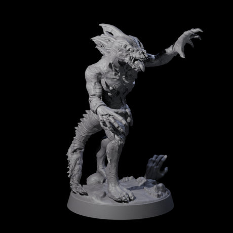 Five Slimy Lizardfolk Zombies Miniature for Dungeons and Dragons, Pathfinder or other TTRPGs