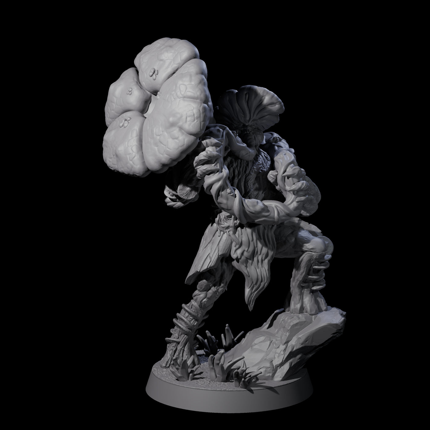Five Spongy Myconid Warriors Miniature for Dungeons and Dragons, Pathfinder or other TTRPGs