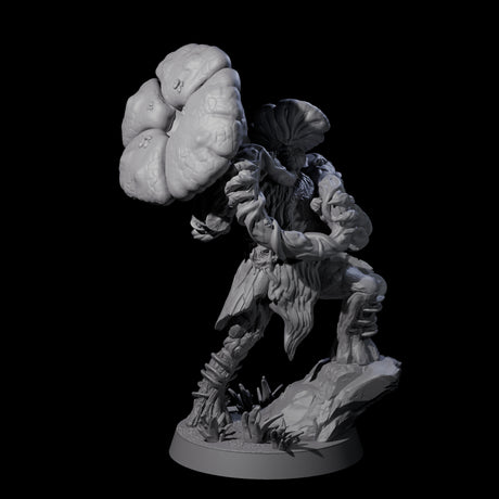 Five Spongy Myconid Warriors Miniature for Dungeons and Dragons, Pathfinder or other TTRPGs