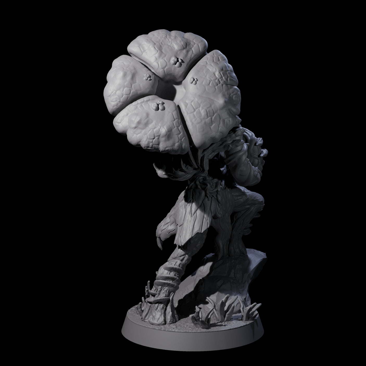 Five Spongy Myconid Warriors Miniature for Dungeons and Dragons, Pathfinder or other TTRPGs