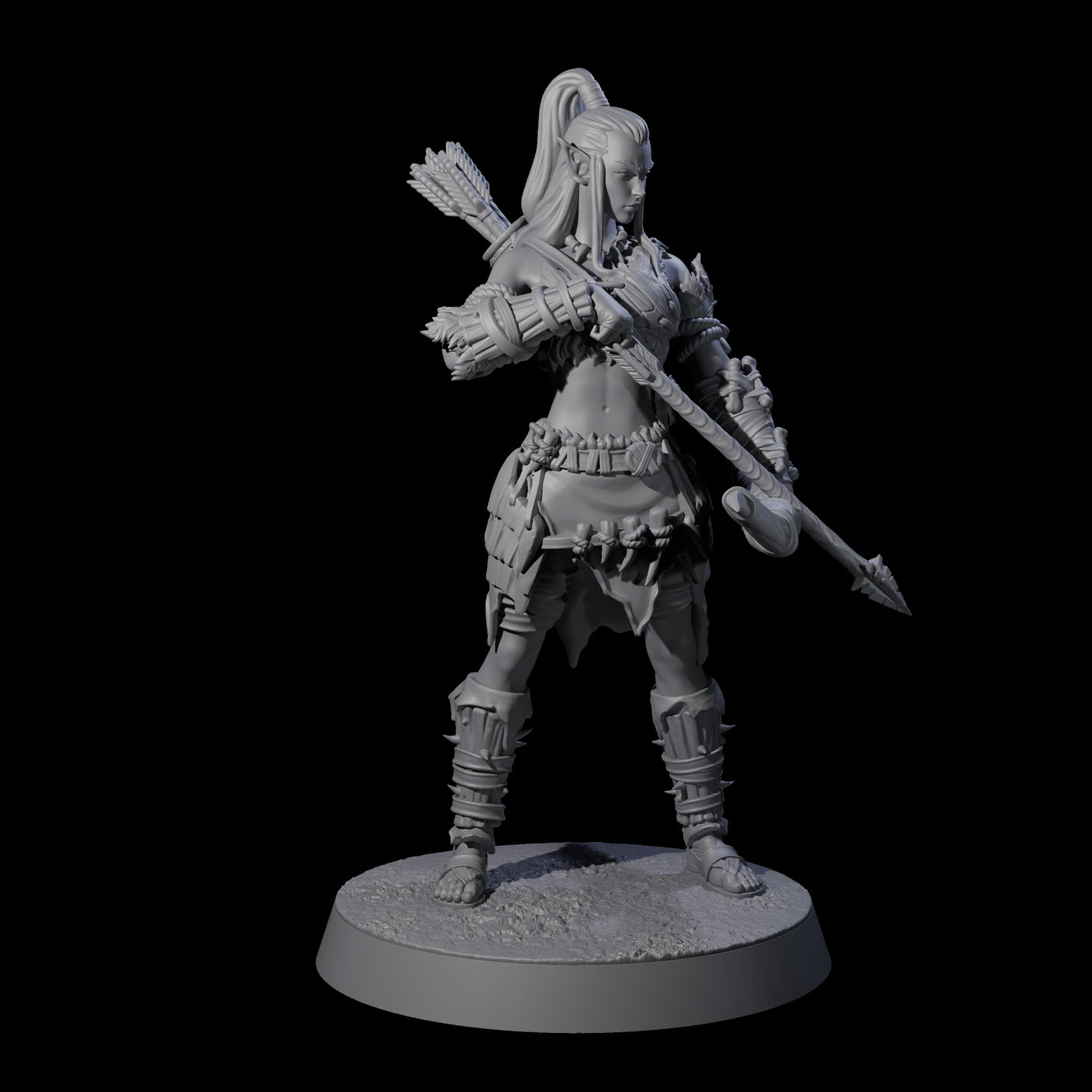 Five Tree Rangers Miniature for Dungeons and Dragons, Pathfinder or other TTRPGs