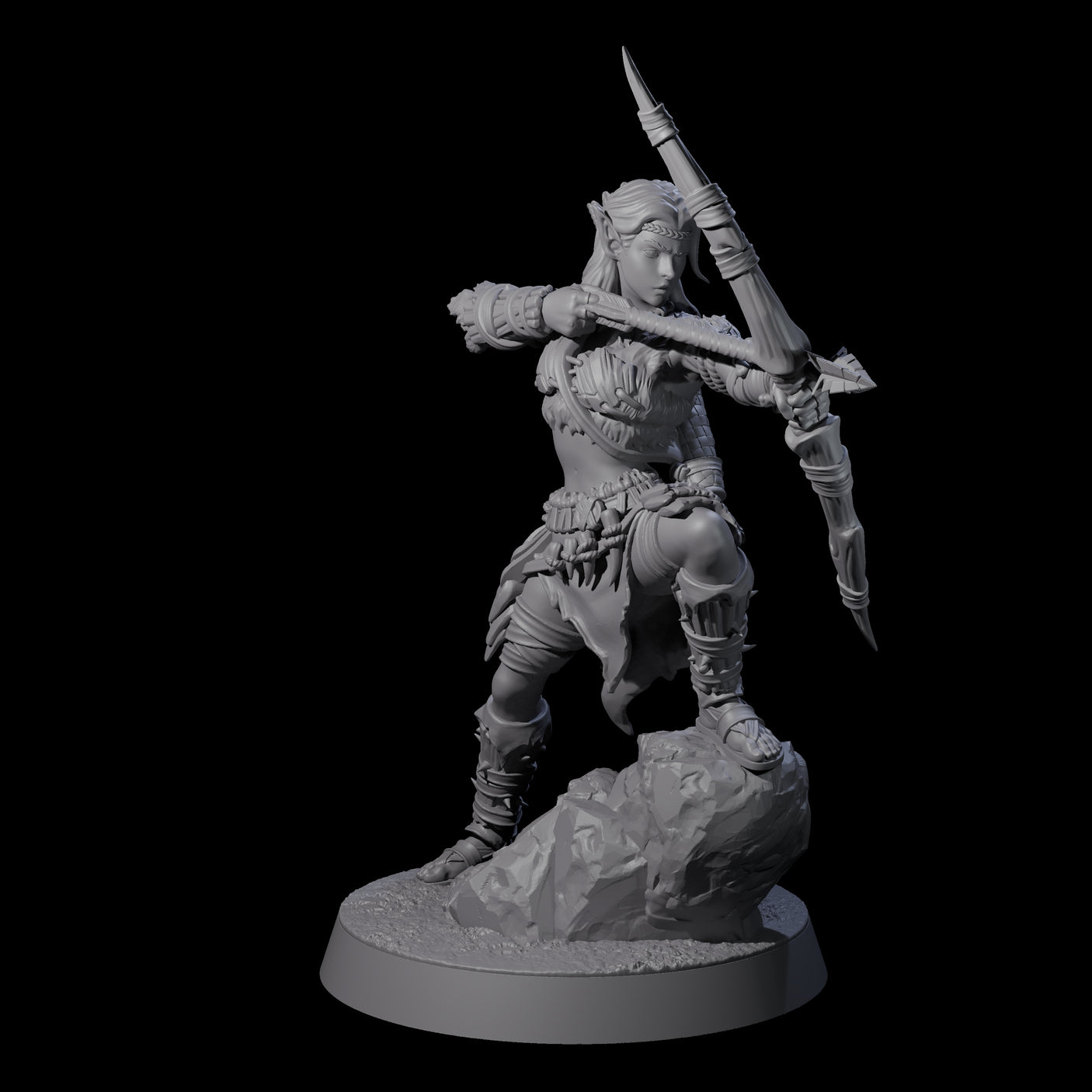 Five Tree Rangers Miniature for Dungeons and Dragons, Pathfinder or other TTRPGs