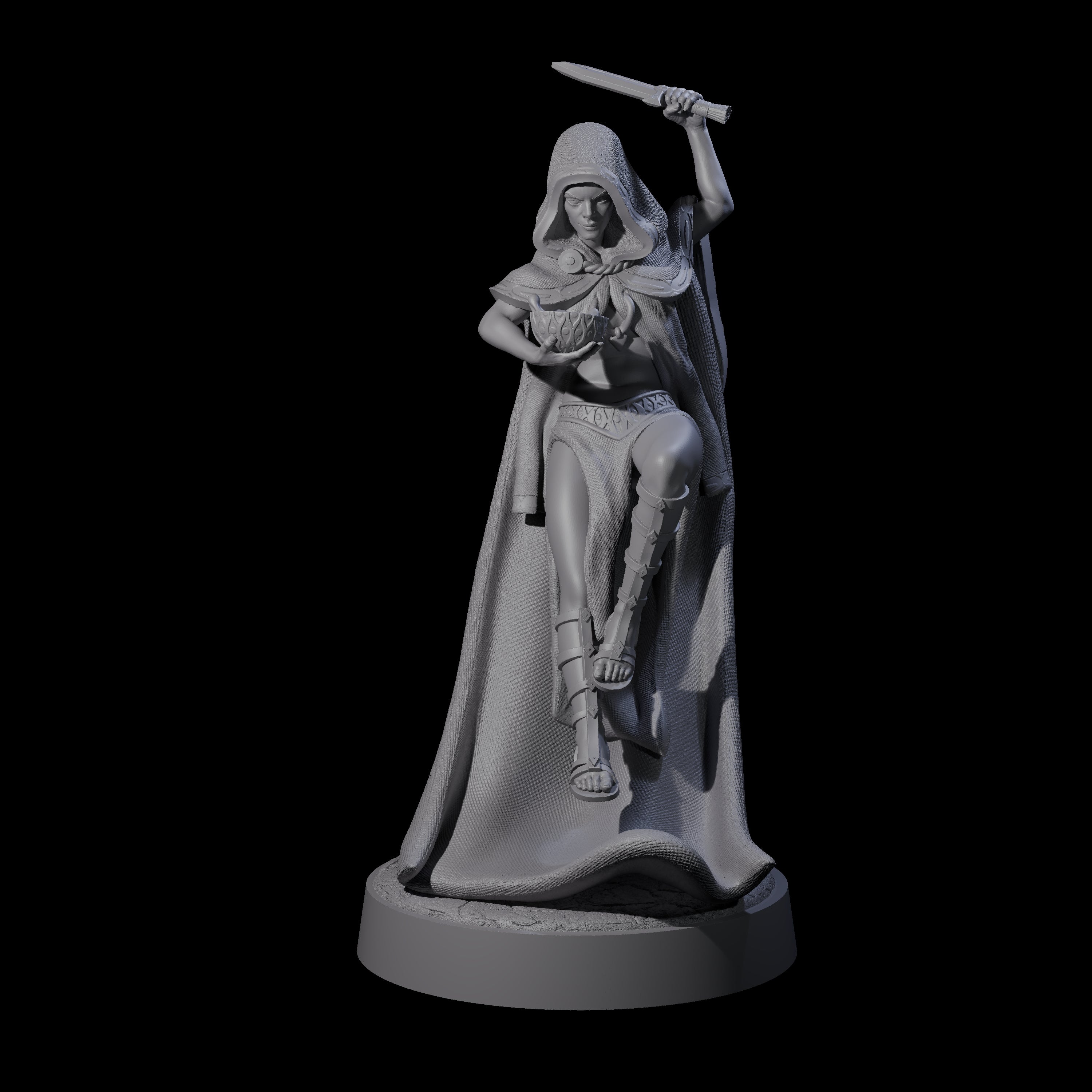 Five Twisted Blood Maidens Miniature for Dungeons and Dragons, Pathfinder or other TTRPGs