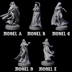 Five Twisted Blood Maidens Miniature for Dungeons and Dragons, Pathfinder or other TTRPGs
