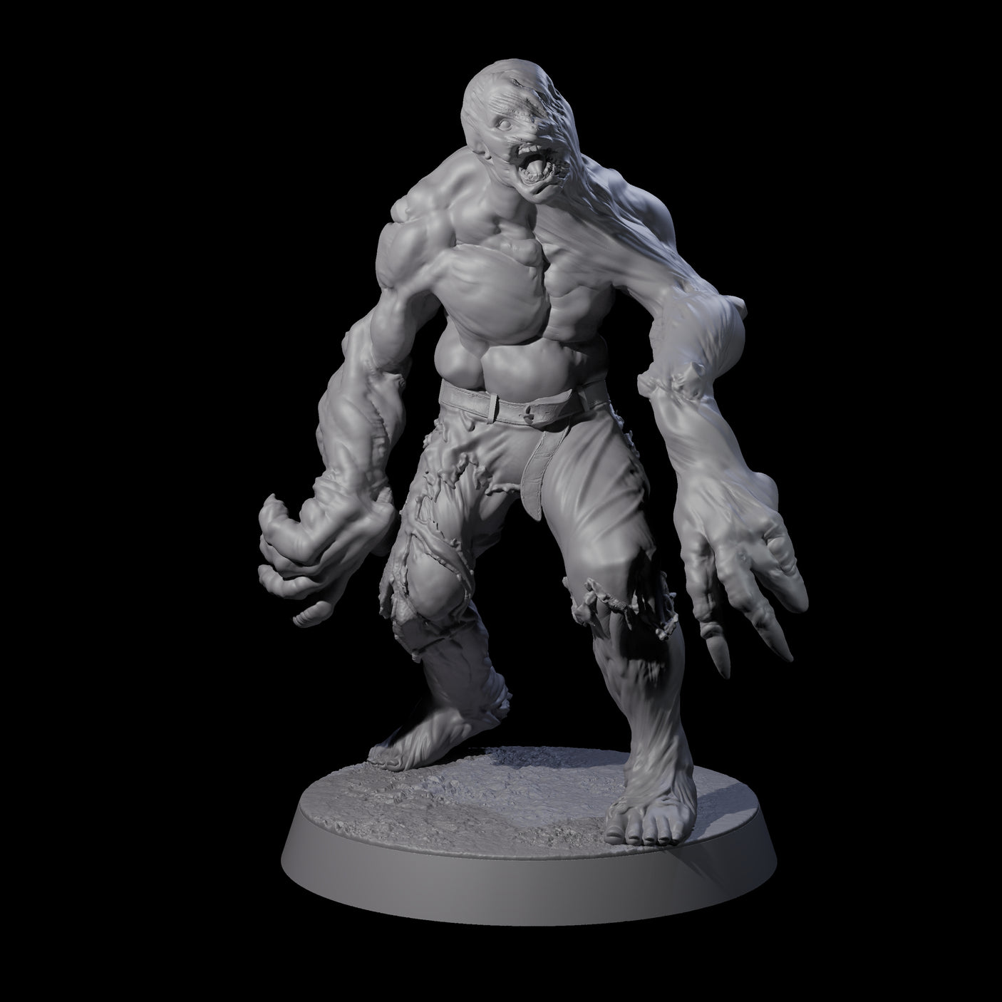 Five Unlucky Flesh Warped Victims Miniature for Dungeons and Dragons, Pathfinder or other TTRPGs