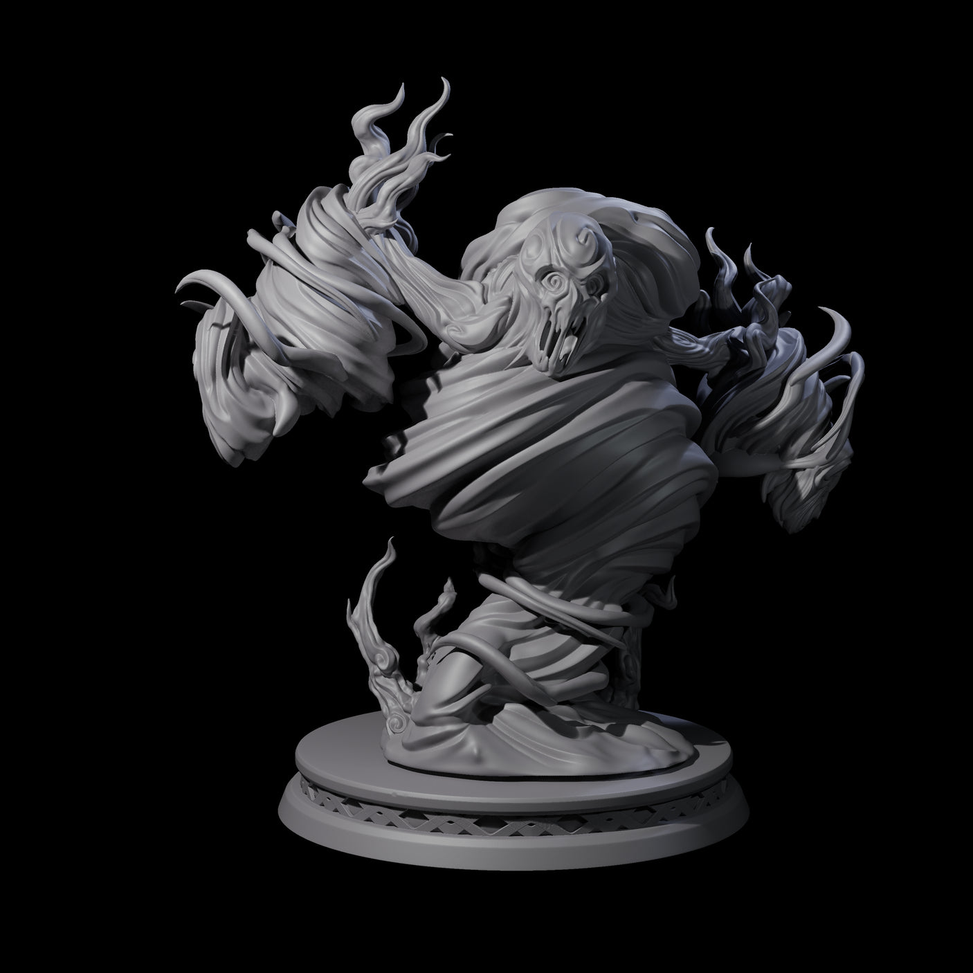 Fizzing Air Elemental Miniature for Dungeons and Dragons, Pathfinder or other TTRPGs