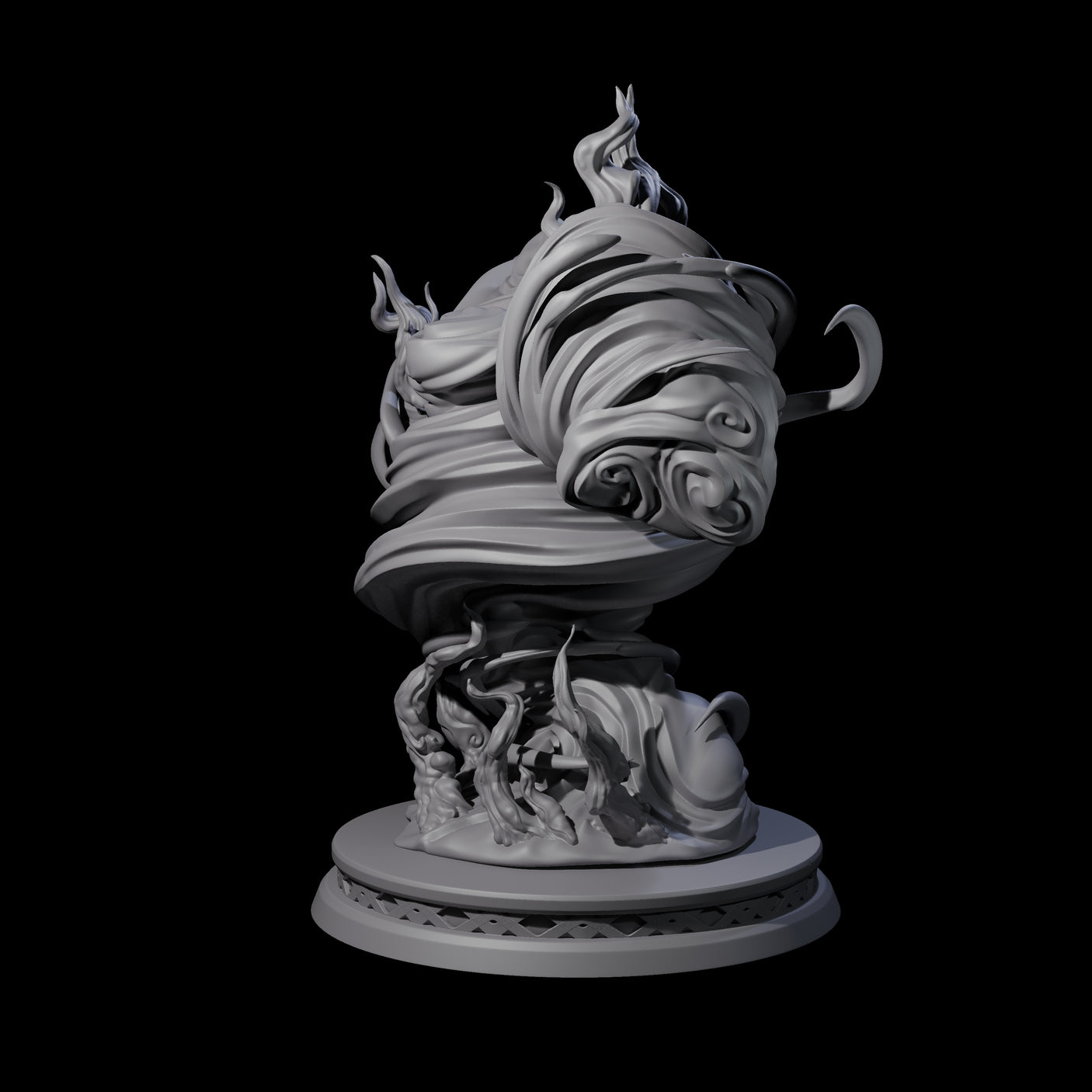 Fizzing Air Elemental Miniature for Dungeons and Dragons, Pathfinder or other TTRPGs